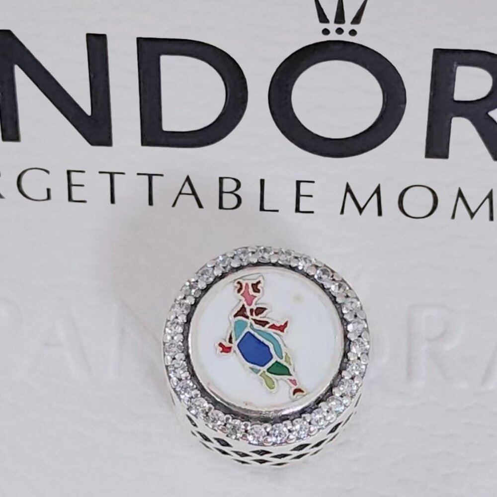 Pandora EPCOT 40th Anniversary Charm Bead Exclusive Pendant S925 Silver with box